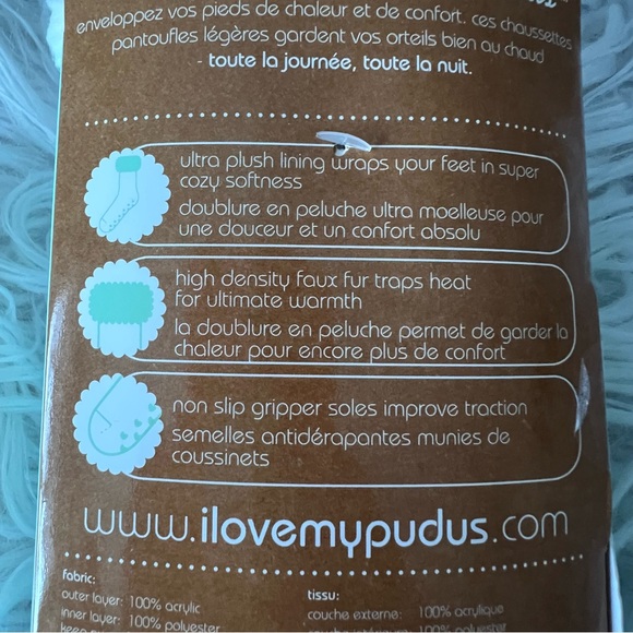 Pudus NOR-GRY-C Unisex Classic Nordic One Size Fits Most Slipper Socks Gray NWT - Picture 4 of 4